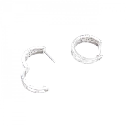 K18WG Bông tai kim cương chéo 0.2CT - Hàng hiệu chính hãng 877160