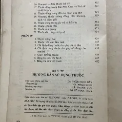 Hướng dẫn sử dụng thuốc - gần 500 trang- Xb 1987 925849