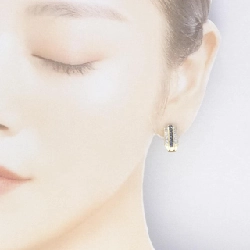 K18YG Sapphire Bông tai - Hàng hiệu Chính hãng 868637