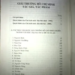 Giải thưởng Hồ Chí Minh – Nhà văn - Tác phẩm 698675