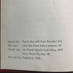 Suy niệm từng ngày với Đức Giáo Hoàng Bênêđíctô - bìa cứng 732997