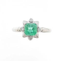 Nhẫn Emerald PT900 0.42CT - Hàng hiệu Chính hãng 854261