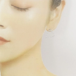 Bông tai kim cương hình trái tim 750WG/K18WG - Hàng hiệu Authentic 870885