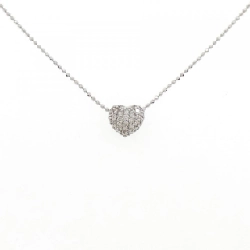 K18WG Dây chuyền kim cương hình trái tim 0.25CT - Hàng hiệu Chính hãng