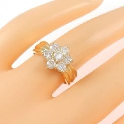 Nhẫn kim cương hoa K18YG 1.00CT - Hàng hiệu Authentic 850008
