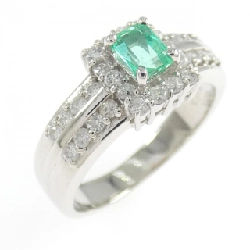 Nhẫn Emerald PT900 0.36CT - Hàng hiệu Chính hãng