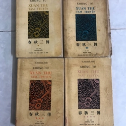 xuân thu tam truyện (kinh xuân thu-Khổng Tử) 4 cuốn (1-4; thiếu tập 5). xb trước 1975 522348