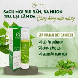 Sữa rửa mặt diếp cá IGREEN dạng gel