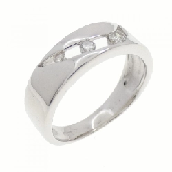 Nhẫn kim cương K18WG 0.11CT