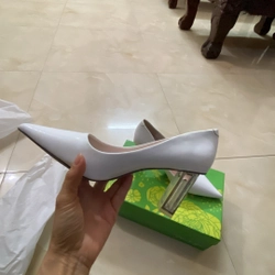 Giầy cao gót trắng, ca0 7cm,size 245 ( tương đương size 39), lẻ size thanh lý giá rẻ 329373