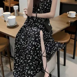 Váy maxi 2 dây xẻ đùi 1029700