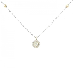 Dây chuyền kim cương K18YG/K18WG 0.250CT - Hàng hiệu Chính hãng