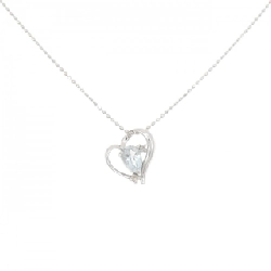 K10WG Dây chuyền hình trái tim Aquamarine - Hàng hiệu Chính hãng