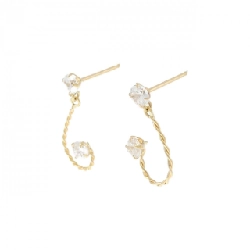 K18YG Bông tai Cubic - Hàng hiệu Chính hãng 868580