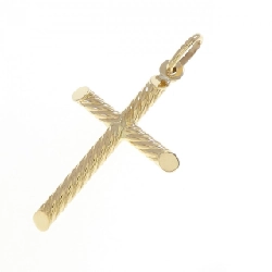 Mặt dây chuyền chéo 750YG - Hàng hiệu Authentic