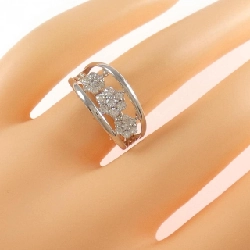 Nhẫn kim cương hoa K18WG 0.50CT - Hàng hiệu Authentic 854902