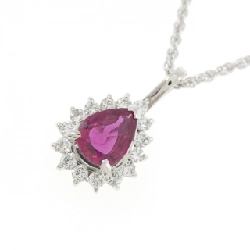 Dây chuyền ruby PT900/PT850 0.60CT - Hàng hiệu Authentic 861972