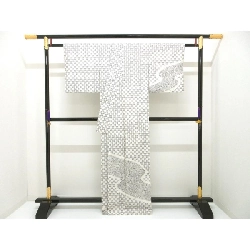 Áo kimono thăm viếng, dệt tơ, nhuộm hồng gấc - Hàng hiệu Authentic 877385