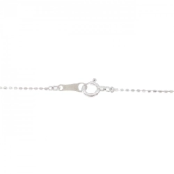 K18WG Dây chuyền kim cương chéo 0.14CT - Hàng hiệu Chính hãng 858548