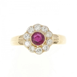 Nhẫn Ruby K18YG 0.22CT 671235