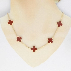 Vòng cổ Van Cleef & Arpels Vintage Alhambra 10 Motif - Hàng hiệu Authentic 842005