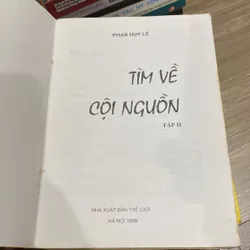 TÌM VỀ CỘI NGUỒN, PHAN HUY LÊ, tập II (bản in lần đầu XB 1999) 567792