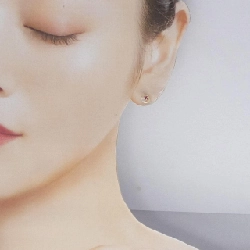 K10YG Moon Ruby Bông tai - Hàng hiệu Chính hãng 867655