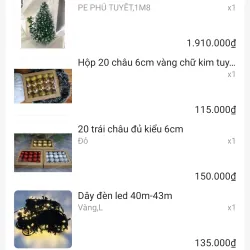 Pass cây thông Noel 1.8m kèm set trang trí 972575