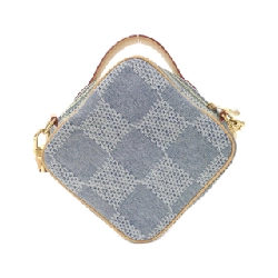 Túi đeo chéo Louis Vuitton Damier Denim 3D Cờ vua N40706 609098