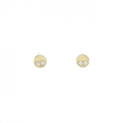 K18YG Bông tai kim cương 0.04CT - Hàng hiệu Chính hãng