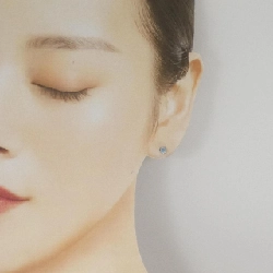 K14WG Bông tai Blue Topaz - Hàng hiệu Chính hãng 866465