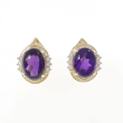 585YG Amethyst Bông tai/Khuyên tai - Hàng hiệu Authentic