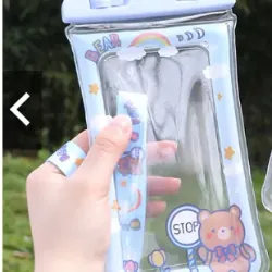 Túi Đựng ĐiệnThoại CHỐNG NƯỚC Viền Phao Hoạt Hình Kèm Dây Đeo 1013698