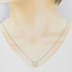 K18WG Nhẫn ngựa kim cương dây chuyền 0.30CT - Hàng hiệu Authentic 861507