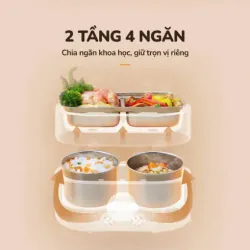 UNIE UEB01 – Hộp cơm điện 2 tầng 4 ngăn, ăn ngon như ở nhà 927027
