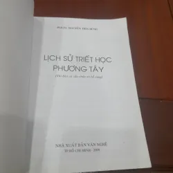 LỊCH SỬ TRIẾT HỌC PHƯƠNG TÂY 1022196