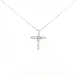 Dây chuyền kim cương PT850 hình chữ thập 0.40CT - Hàng hiệu Authentic