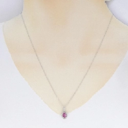 K18WG Dây chuyền Ruby 0.35CT - Hàng hiệu Chính hãng 860843