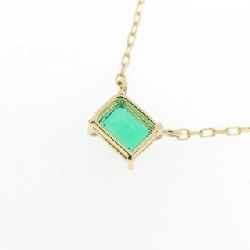 K18YG Emerald Necklace 0.21CT - Hàng hiệu Authentic 857338