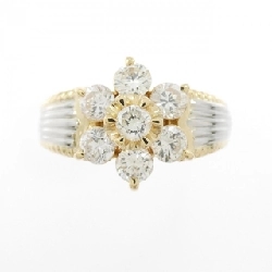 Nhẫn kim cương hoa K18YG/PT900 1.07CT - Hàng hiệu Authentic 849611