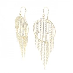 K18YG Bông tai kim cương 0.06CT - Hàng hiệu Chính hãng 868814