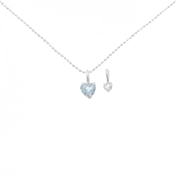 K18WG 2WAY Aquamarine Necklace - Hàng hiệu Authentic 859405