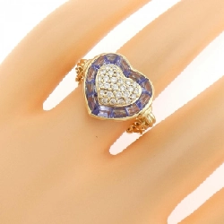 Nhẫn Tanzanite 750YG Hình Tim 1.71CT - Hàng hiệu Chính hãng 854257