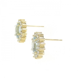 K18YG Aquamarine Bông tai - Hàng hiệu Chính hãng 871887