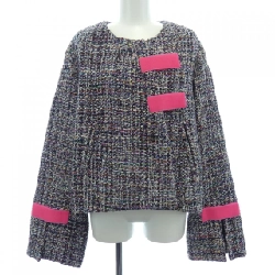 Áo khoác không cổ CHANEL