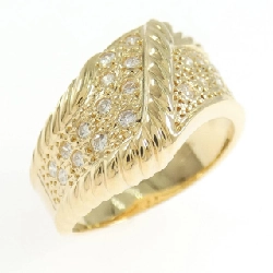 Nhẫn kim cương K18YG 0.25CT