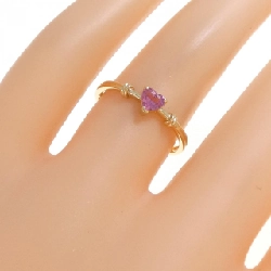 Nhẫn tourmaline K18YG hình trái tim 669591