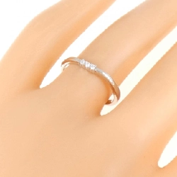 Nhẫn kim cương ba viên PT900 0.03CT - Hàng hiệu Authentic 849834
