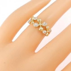 Nhẫn kim cương hoa K18YG 0.20CT 665425