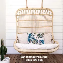 Ghế xích đu đôi mây tre đan 747237